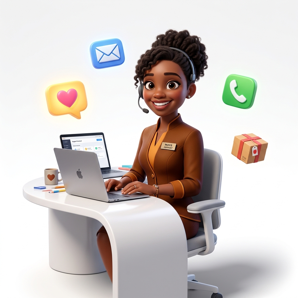 NBN Customer Support - 3D Illustration